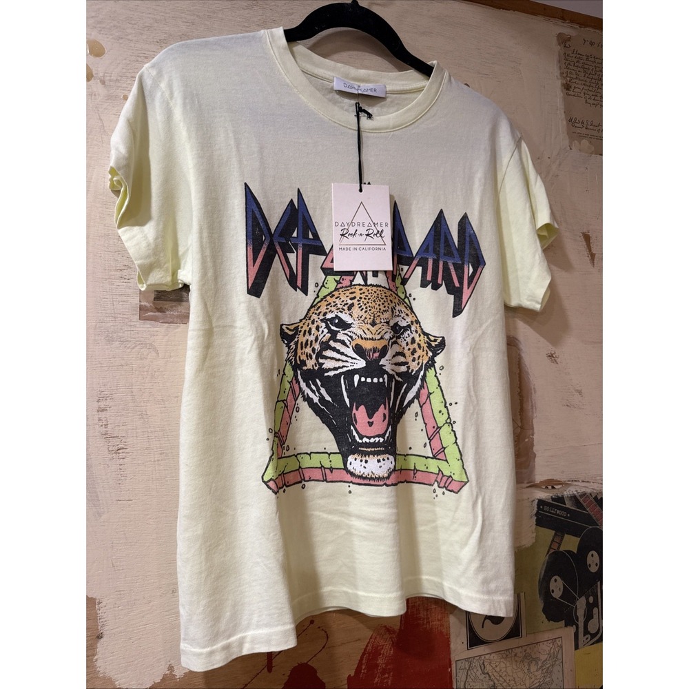 NWT Daydreamer DEF LEPPARD Rock TIL You Drop '83 TOUR TEE Size XS